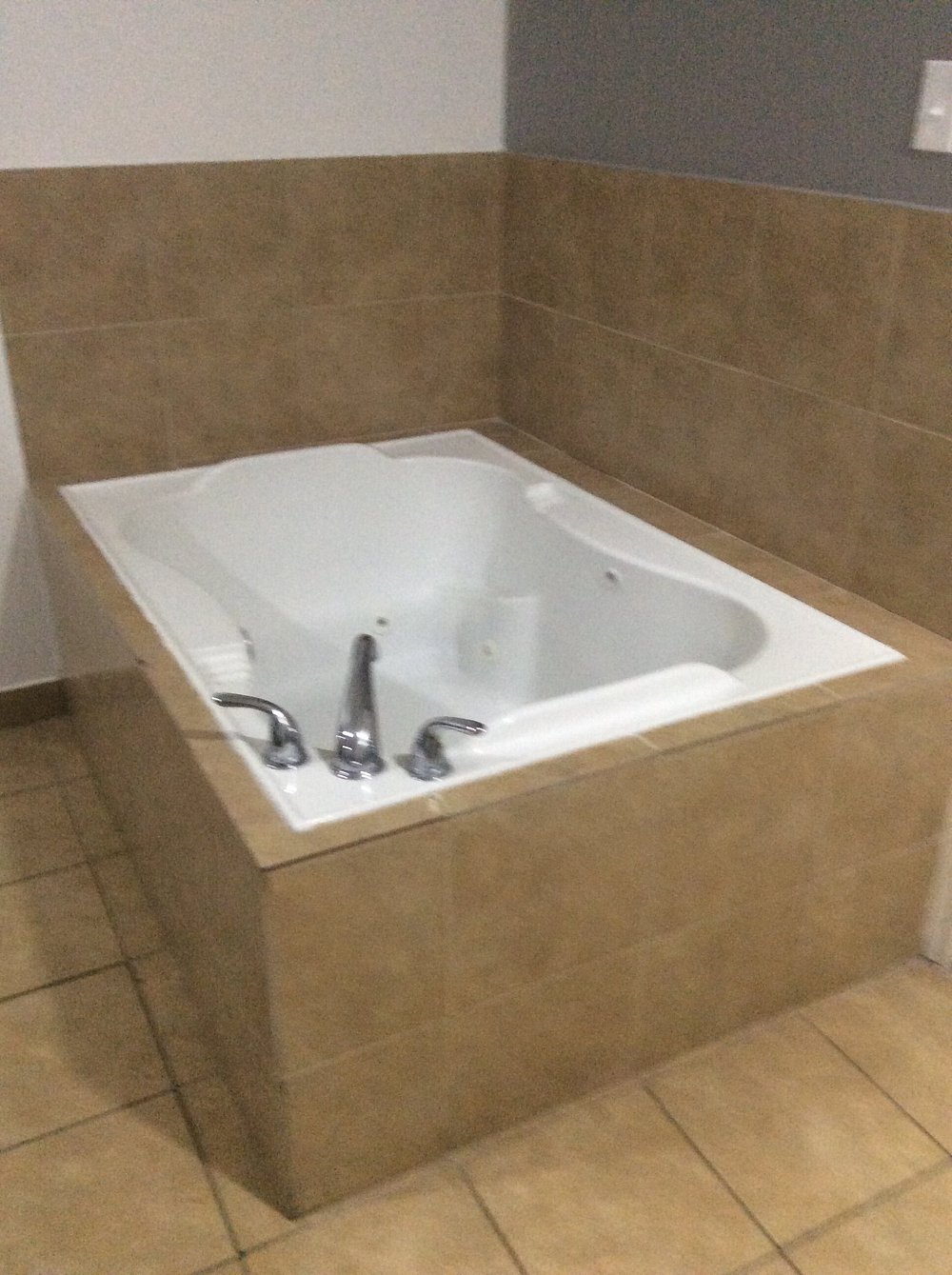 In-room jacuzzi tub in the King Jacuzzi room